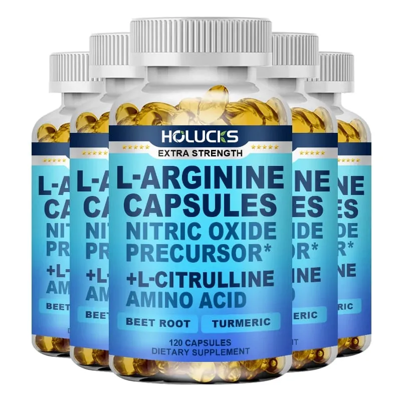 Nitric Oxide Precursor Capsules with L-Arginine & Turmeric Support Heart Wellness Reduce Fatigue & Build Lean Muscle — image 10