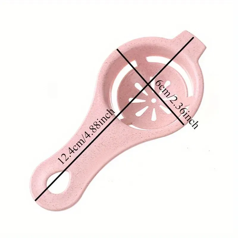 1pc Sustainable Wheat Straw Egg Separator - Easy Yolk & White Filter For Baking Kitchen Gadget
