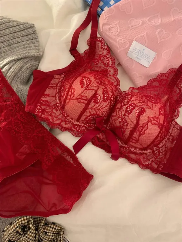 Hot Selling Wireless Lace Bra Women Small Bust Thick Padded Push Up Lift Anti Sag Side Support Sexy Lingerie 32‑38 AB