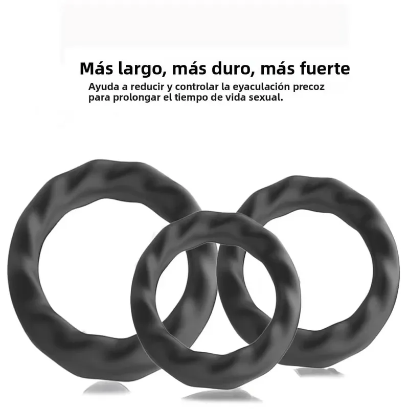Silicone Penis Ring Ejaculation Delay Cock Rings Dick Erection Cockring Male Chastity Adult Sex Toys For Men Lock Sperm Trainer
