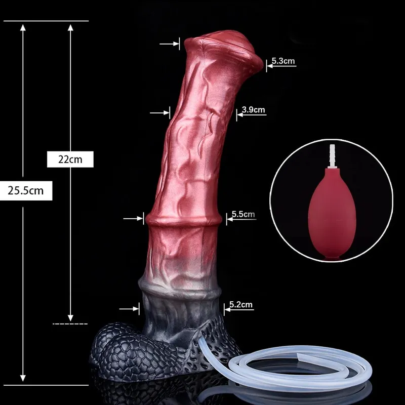 Squirting Horse Anal Dildos Monster Fake Penis G-Spot Stimulator Masturbation Butt Plug Cock Sex Toy For Women Men Flirting