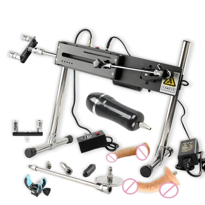 Sexmaskine til kvinder Strong Power Turbo Gear Onani Love Machine V-U-Lock Vibrator Sex Machine med Dildo