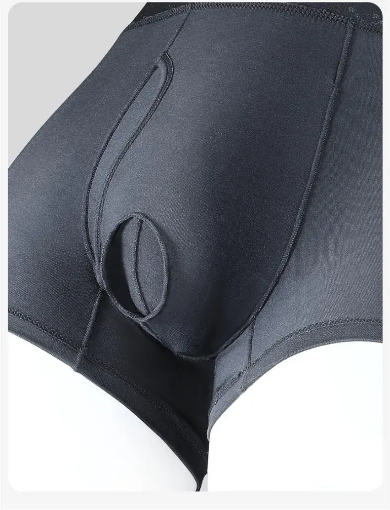 Men's Boxers Shorts Modal Underwear Man Panties Solid Breathable Bullet Separation Pouch Underpants Male Trunks Cueca Plus Size
