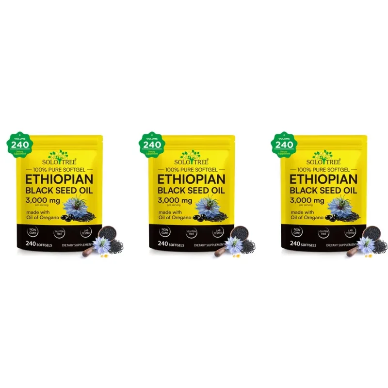Ethiopian Black Seed Oil Oil softgels s olejem z oregana pro podporu imunity Digestive Comfort 240 softgels
