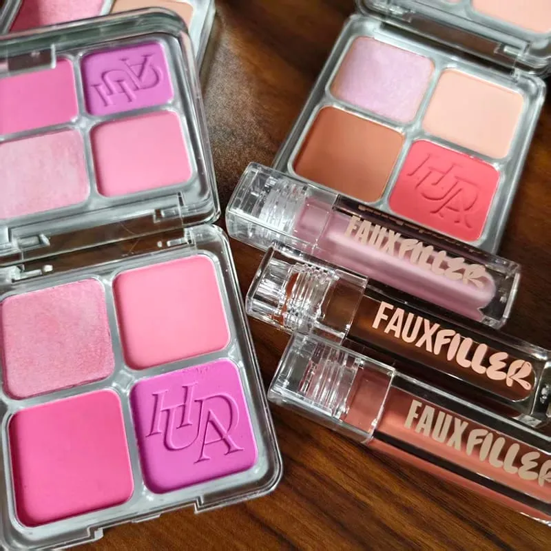 Popular Lip Gloss Is Smooth and Easy To Apply Matte Non Stick Cup Powder Is Fine and Long-lasting Makeup 4 Color Blusher Product