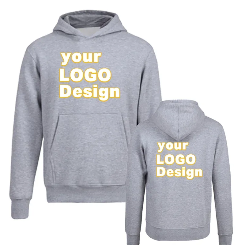 Hoodie Kustom DIY Gambar Logo Teks Cetak Hoodie Kualitas Tinggi Kaus Kasual Olahraga Kustom Hadiah Natal yang Dipersonalisasi