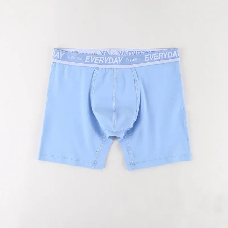 Separatec Cotton Dual Pouch Men's Underwear Comfortable Soft Breathable Everyday Boxer Briefs Long Leg Boxer Mens Underwear