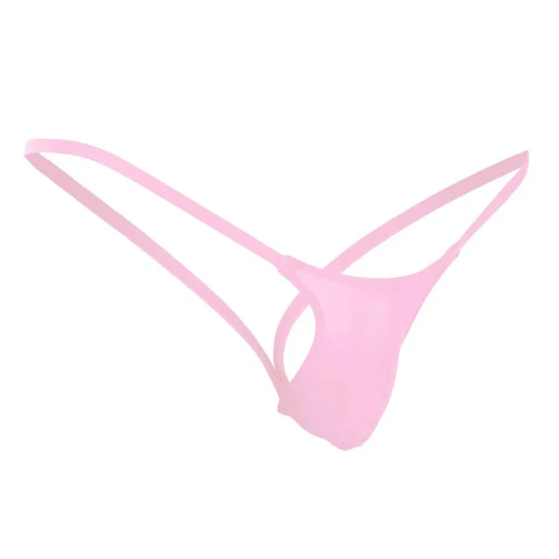 Ultra-thin Gay Men Thong G-string Seamless Men Jockstrap Micro T-back Underwear Male String Bikini Swimwear Pouch Underpant A50
