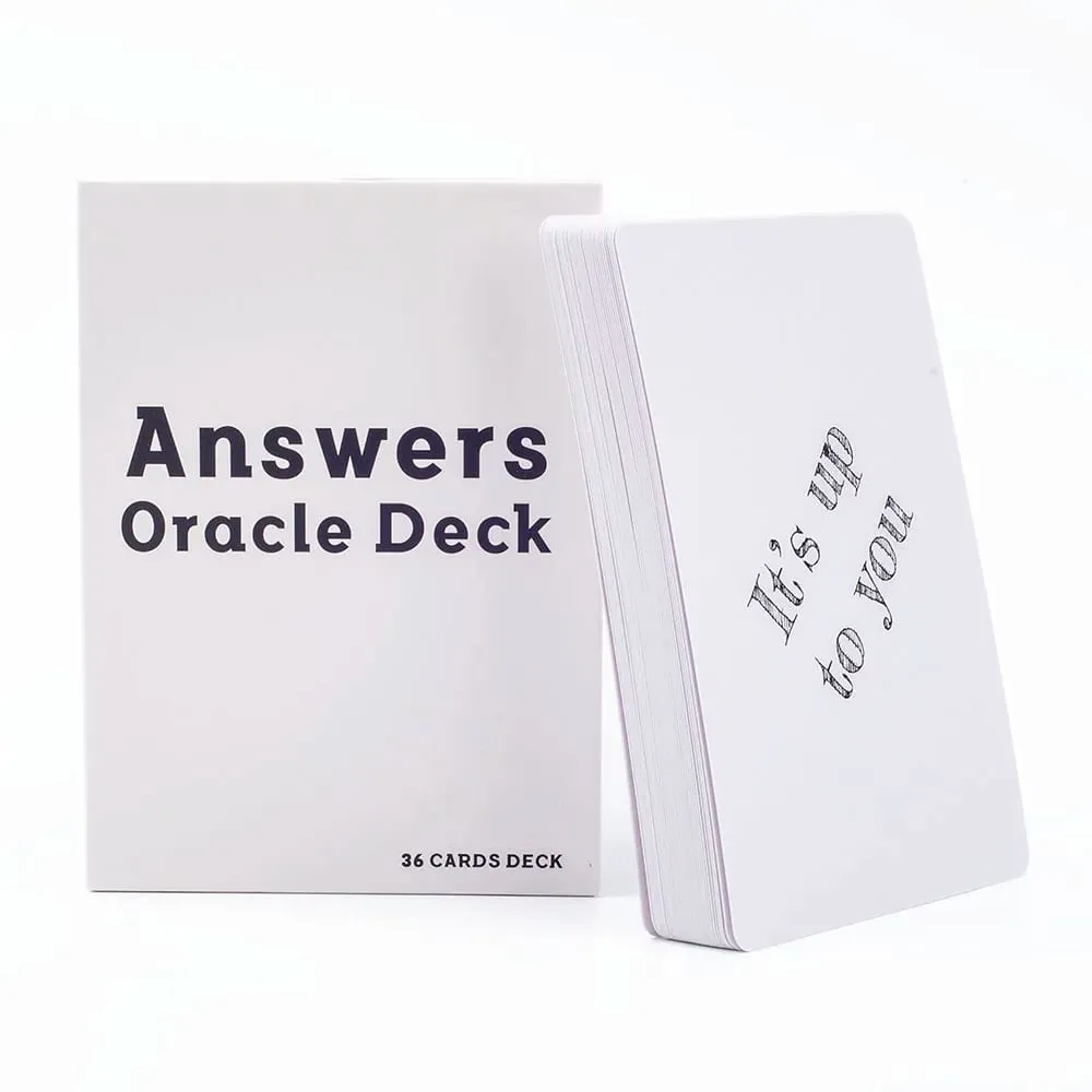 Answers Oracle Deck 36 Cards English Version Oracle Divination Fate Game Deck Tarot Table Board Games Playing Card 10.2*7.2cm