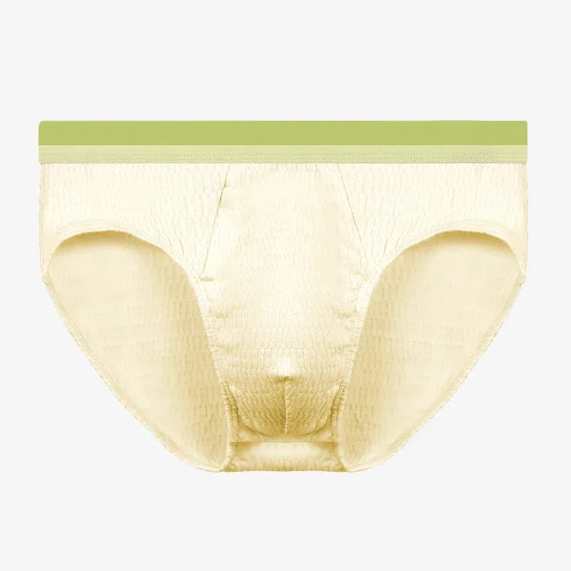 2PCS Men's triangular underpants, pure cotton men's style, made of baby cotton. The underpants are of a thin style for summer,