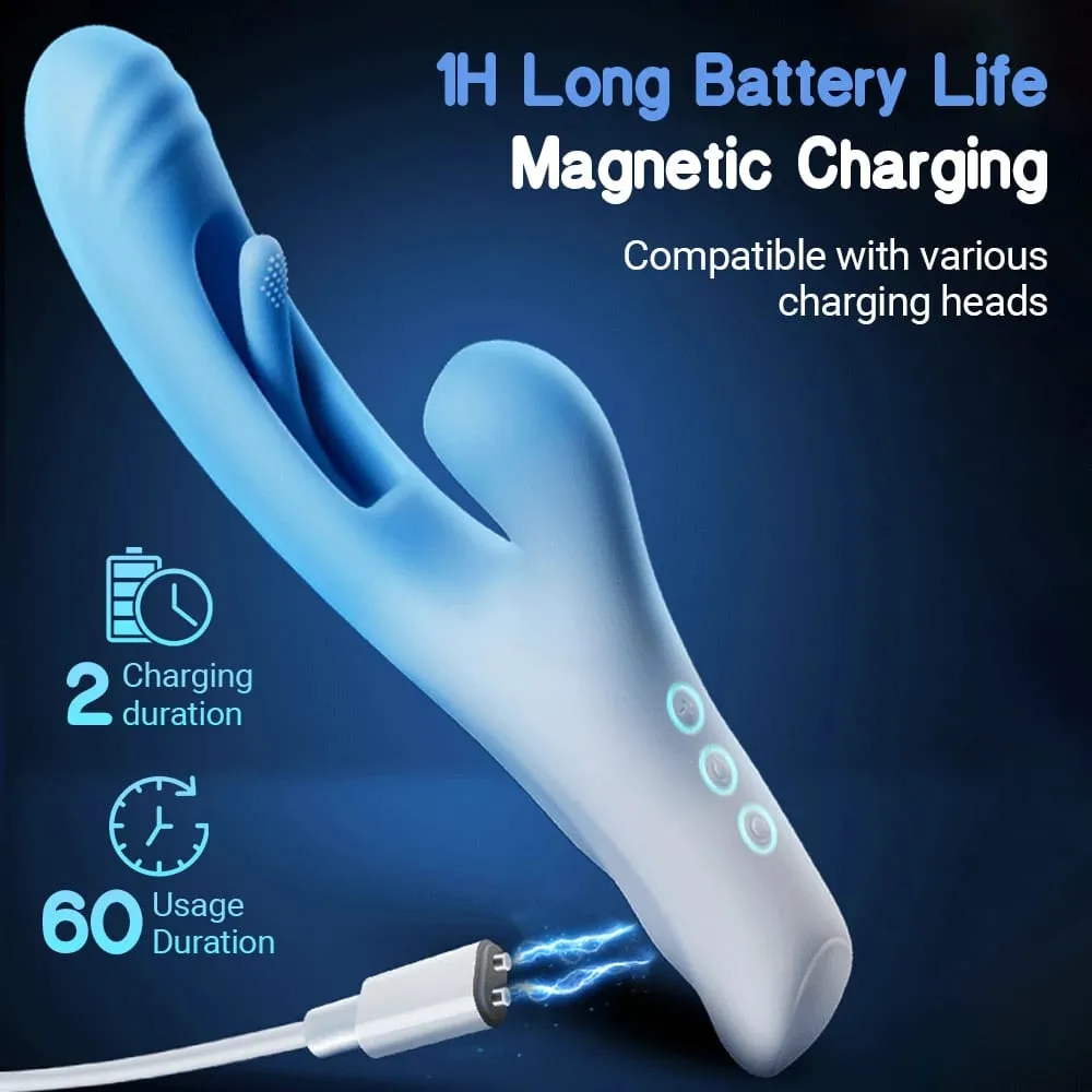Lussuoso campo toccando sbattimento vibratore della vagina per le donne Sucker Rabbit Succhiare vibratore Masturbatore femminile Giocattoli del sesso per la donna