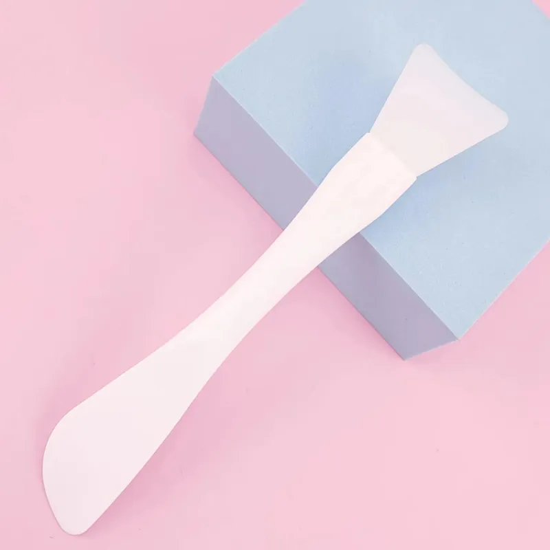 Dual-use DIY Mud Film Brushes Knife Type Flat Head Silicone Plastic Facial Mask Brushes Silicone Film Adjusting Rod Beauty Tools
