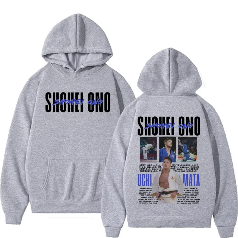 Limited Shohei Ono Vintage Graphics Hoodies Men's Women Harajuku Gothic Classic Sweatshirts High Quality Casual Hooded Pullovers