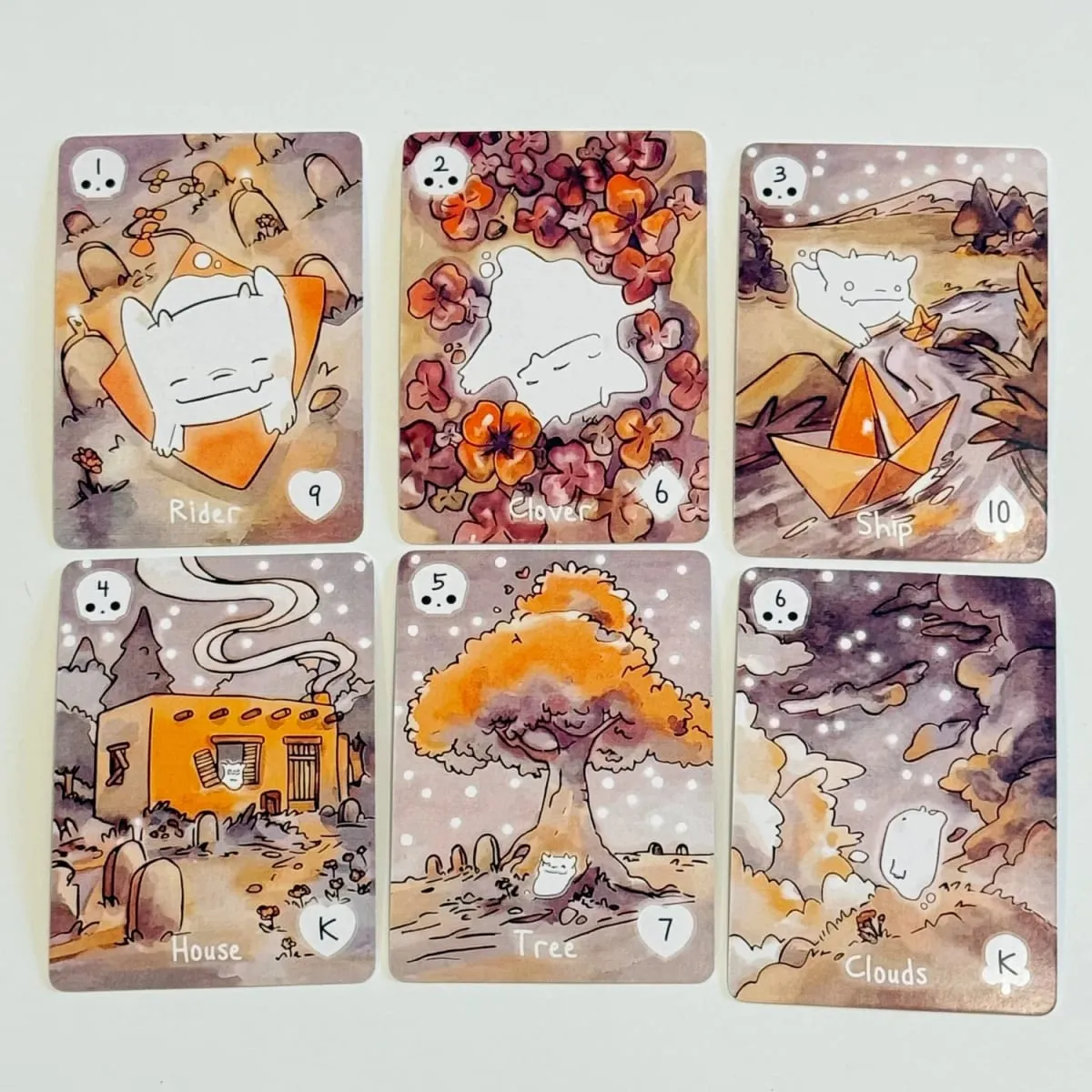 Lil Phantasm Lenormand Oracle Deck 36pcs Oracle Card Family Party Playing Cards Board Game