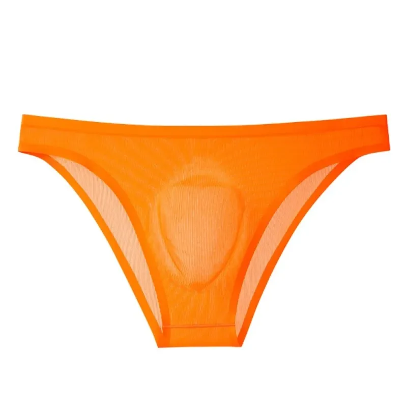 Soft Ice Silk Men's Triangle Panties Lingerie Breathable Men Thin Briefs Solid Color Large Size Underwear for Men Male — image 16