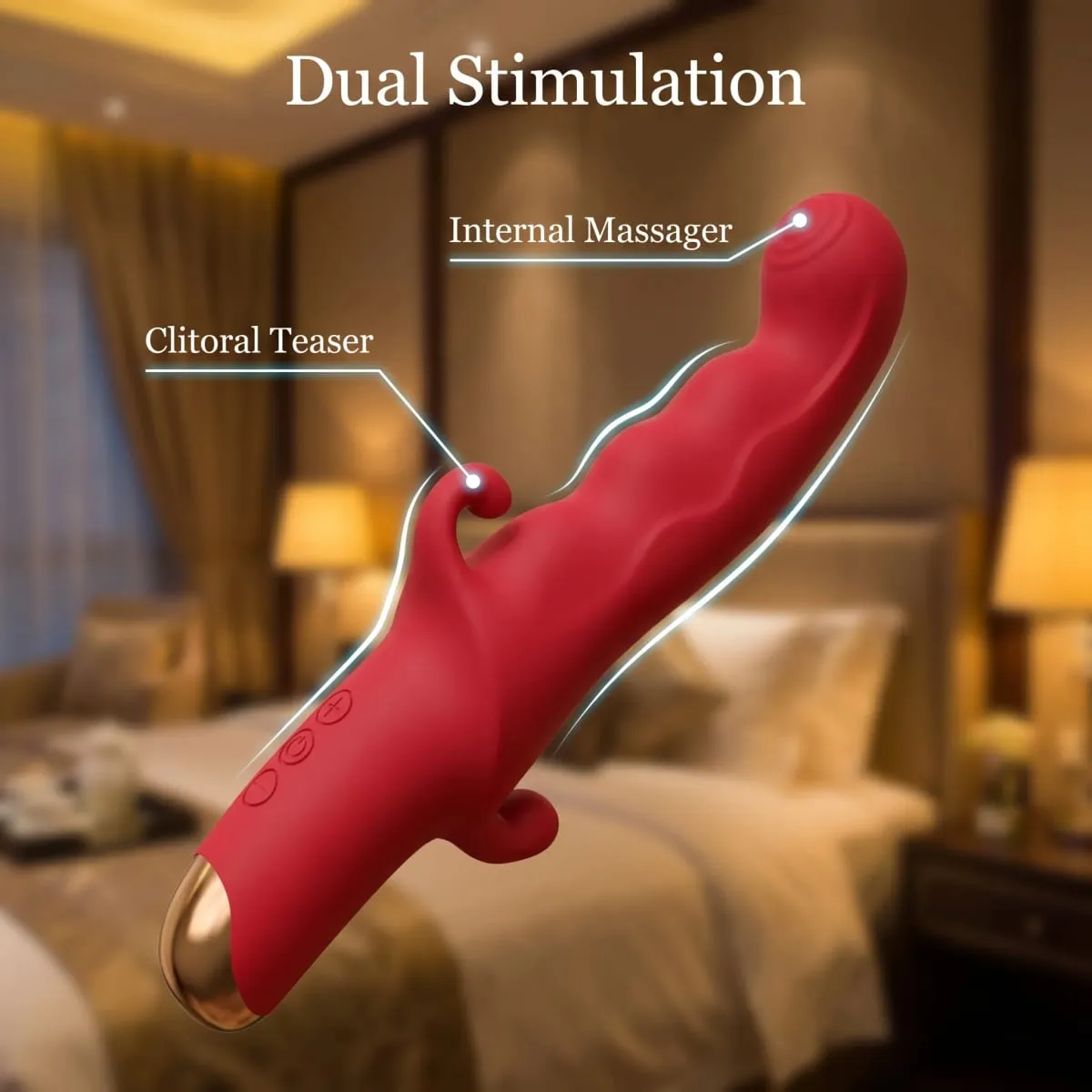 Dildo Penggetar Kuat Tongkat AV untuk Wanita 10 Mod Perangsang Klitoris G Spot Faraj Massager Pelancap Wanita Mainan Seks Dewasa