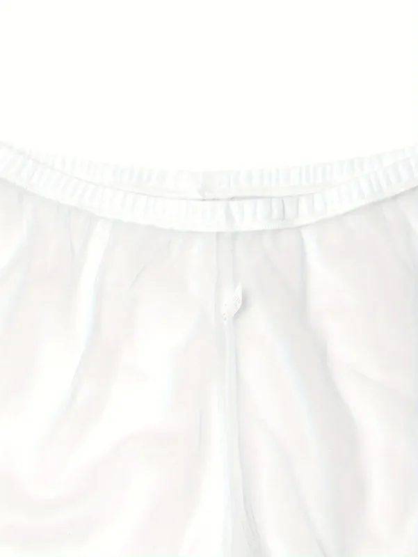 1Pc Sexy Sheer Mesh Mannen Ondergoed Modieuze Zachte Transparante Thuis Loose Fit Boksbroek Slaap Shorts Nachtkleding Pyjamabroek — image 7
