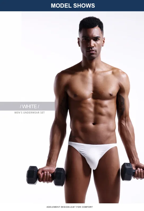 Men's underwear men's small triangle pants U convex Modal thin stretch sexy low waist tight narrow side underpants