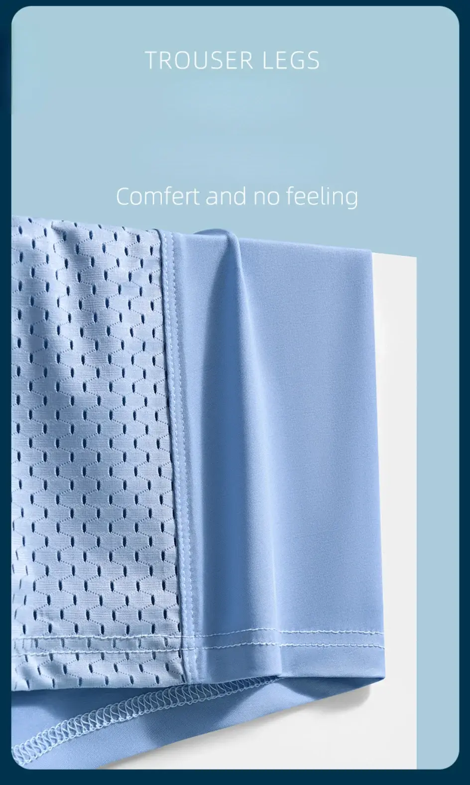 Men's Ice Silk Mesh Underwear Antibacterial Breathable Boxer Oversized Briefs Shorts Men's Panties Boxershorts Men