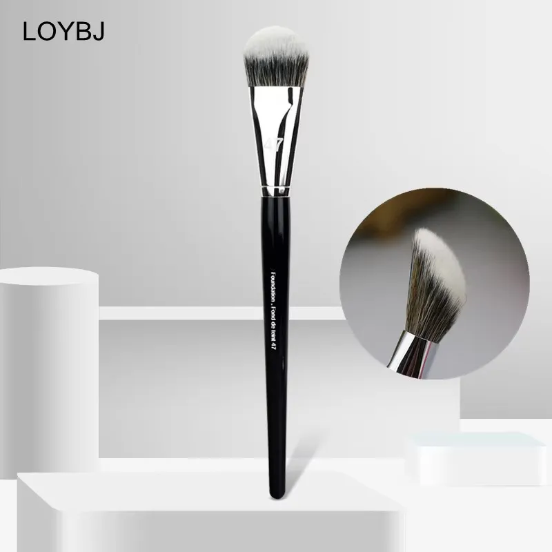 1-10pcs Pro Foundation Brush 47 Broom Head Professional Liquid Foundation Cream Concealer Brushes Women Face Base Makeup Tools