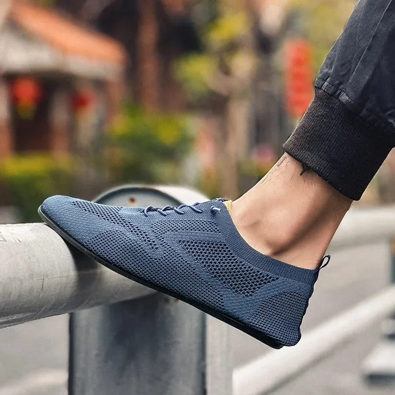 Mesh Men Shoes Breathable Casual Sneakers High Quality 2024 Trendy Lightweight Outdoor Walking Male Flat Shoe Zapatillas Hombre