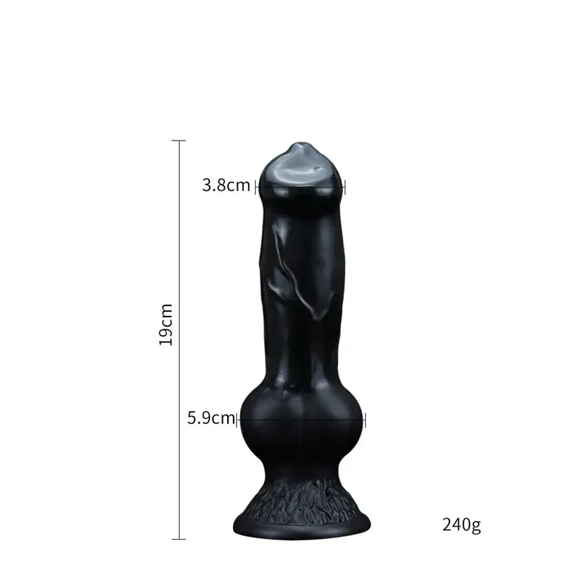 Realistic Huge Dog Dildo Anal Plug With Suction Cup Silicone Big Butt Plug Prostate Massager Adult Sex Toys for Men Women