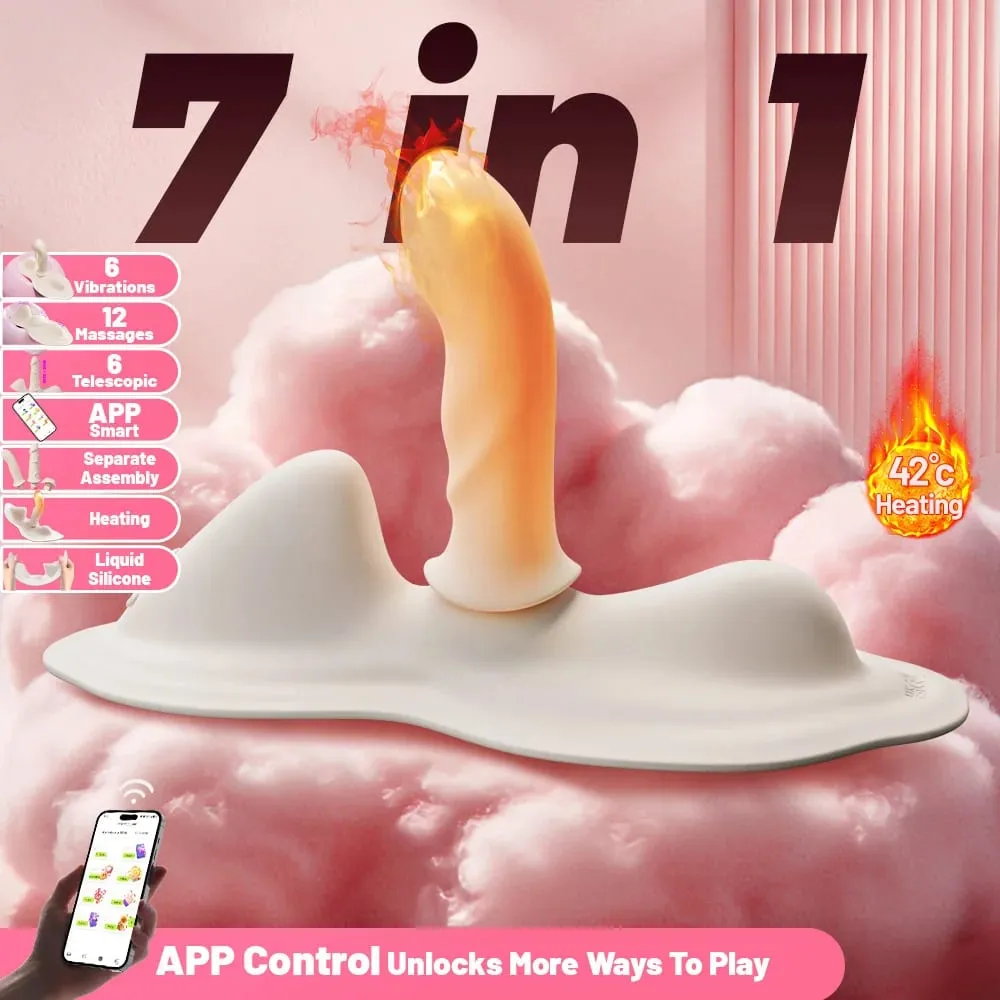 Empurrando vibrador almofada separável massageador app controle aquecimento vibradores clitoral estimulador anal brinquedos sexuais para mulher — image 2