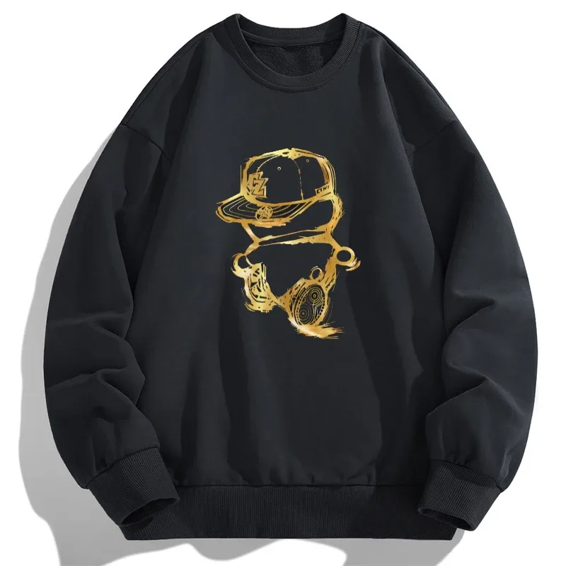 Sweatshirt Pullovers Men Oversized Sweater Plus Size 6XL 7XL 8XL Man Round Neck Long Sleeve Printed Loose Tops Big Size Clothing