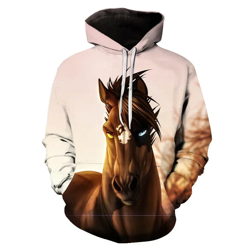 Horse Win Instant Success 3D Print Hoodies Interesting implication Animal Design Men Women Streetwear Pullover Casual Sweatshirt