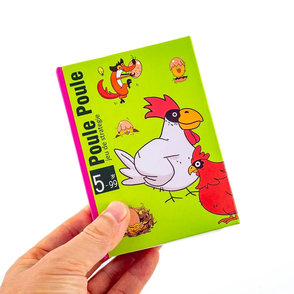 Hot board games Chicken Chiu Chiu Board Game Piou Piou Casual Party Cards Game Intellectual Toys Gifts 12.1*8.7cm