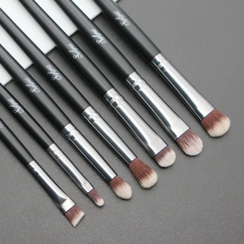 Eyeshadow Makeup Brush Set 7pcs Blending Eyebrow Complete Eye Shadow Professional Make Up Brushes Kit With Bag