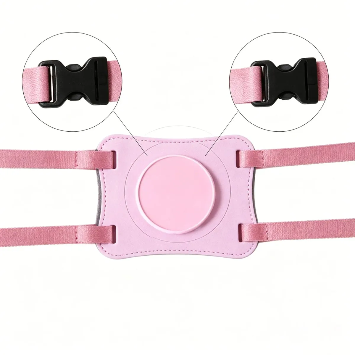 Hands Free Dildo Chair Mount - Silicone Suction Cup Strap-On with Adjustable Straps for Riding Pleasure & Couples Play