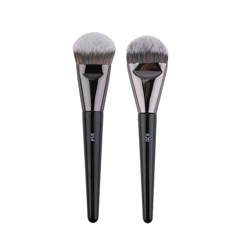 2pcs Foundation Makeup Brushes Liquid Foundation Base Make up Brush Angled Flat sided Detail Face Essential Beauty tools 854 820 — image 2