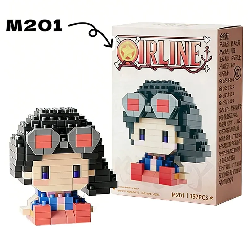 Anime Building Block Chopper Buggy Assembly Micro Building Block Zoro Robin Character Model Mini Bricks Figure Toys For Gift