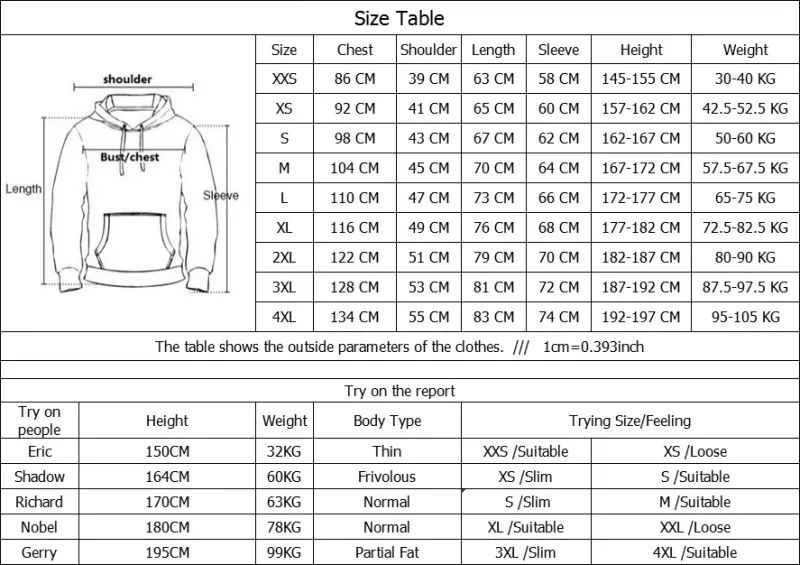 Harajuku Popular OZUNA ENOC printed Hoodies Sweatshirts Men/Women Comfortable Sweatshirt Adult/Child Fashion Casual Pullovers — image 14