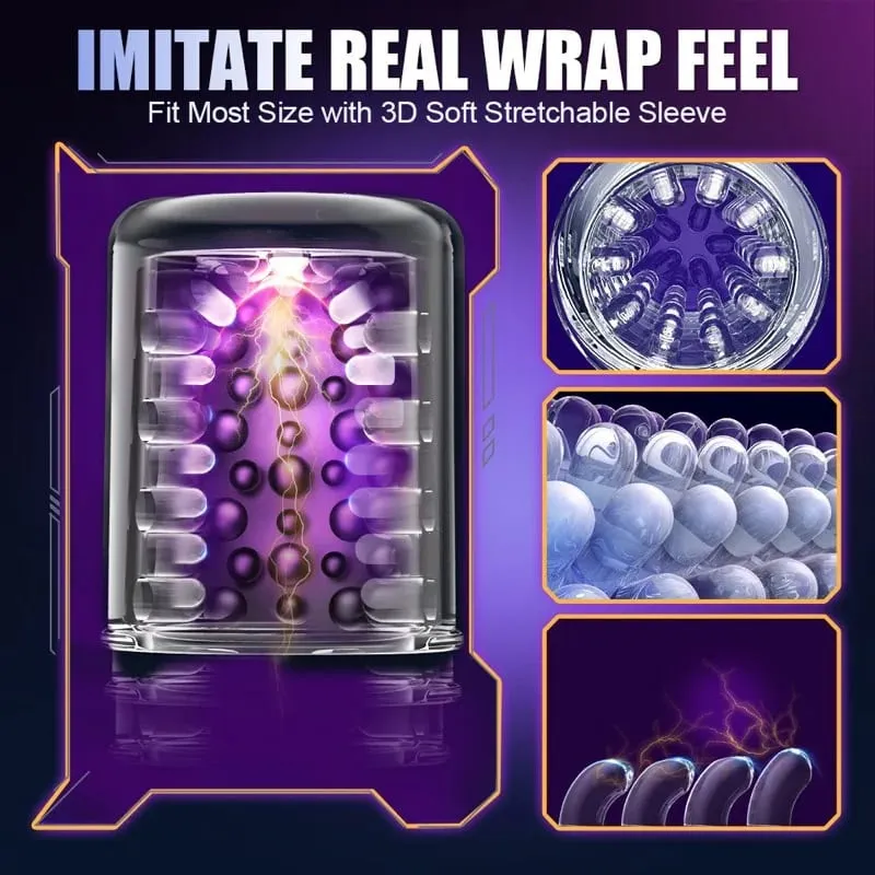 Automatic Thrusting Rotating Male Masturbator Cup Sucking Penis Pump Oral Simulatior Adult Sex Machines Erotic Products for Men