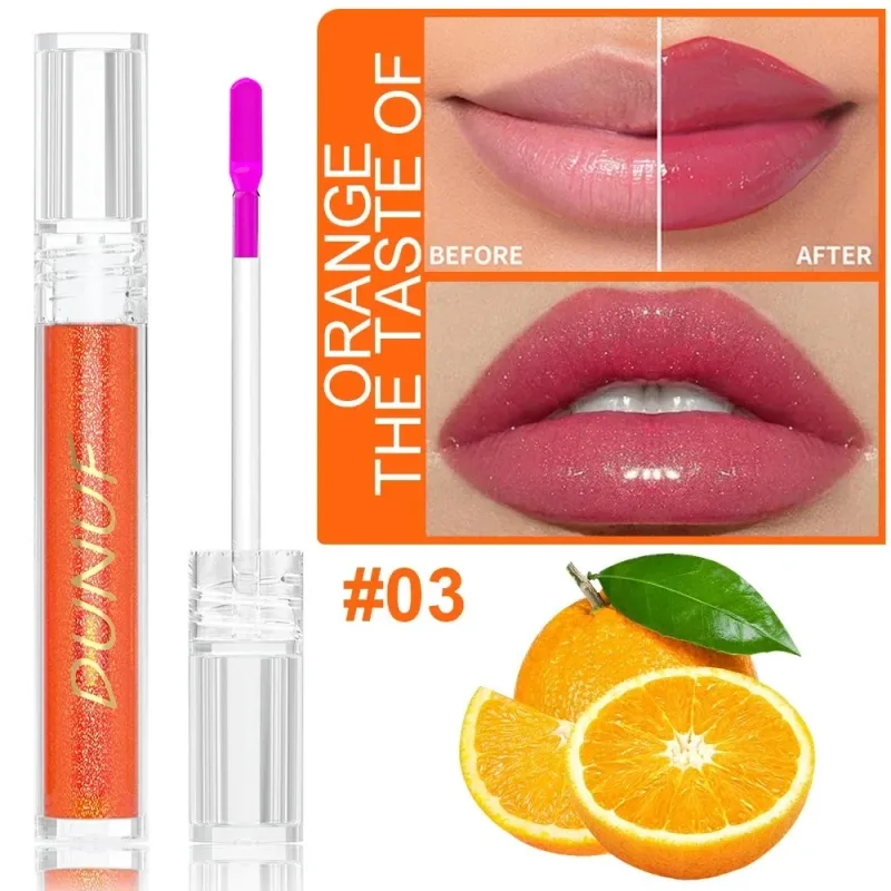 Fruit Color-changing Lip Gloss Long Lasting Nouritious Shine Hydration Water Lipsticks Makeup Winter Moisturizing Lip Care Oil