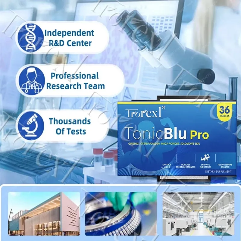 Trorexl-TonicBlu Pro - الحبة الزرقاء لتعزيز حجم الطاقة الصلبة الصخرية الجينسنغ الطبيعي للحصول على أفضل الفوائد