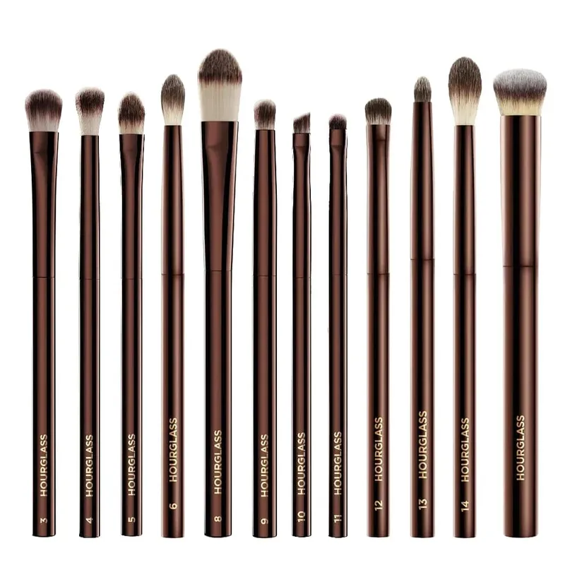 hourglass Eye Makeup Brushes Set Luxury Shadow Cosmetic Brush Kit Blending Shaping Contouring Highlighting Brow Concealer Liner