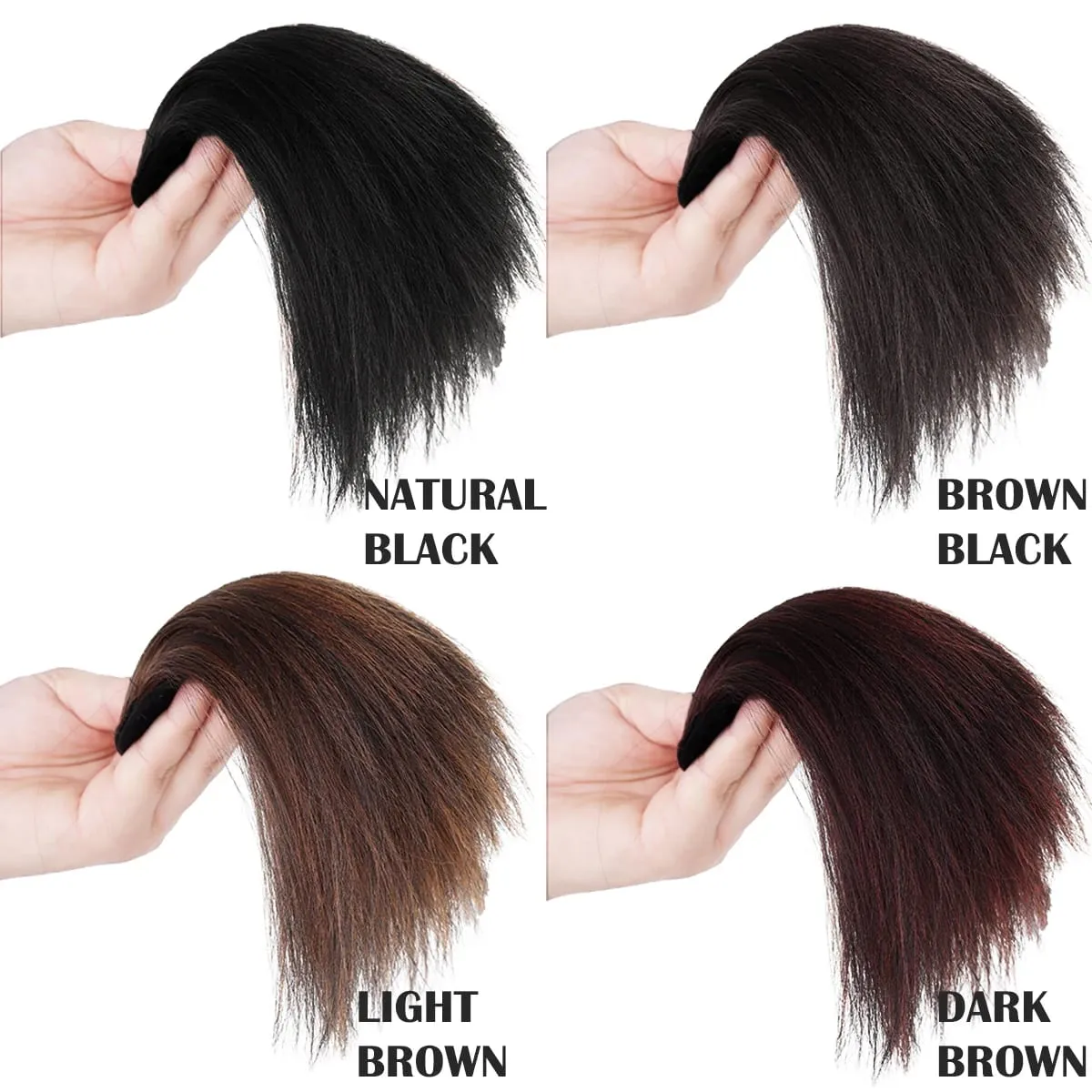 Straight hair synthetic hair pad clip to extend women's natural wigs women's invisible hair clips to add extra volume pieces