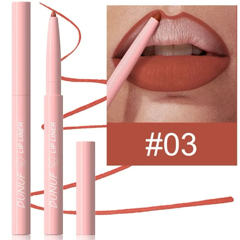 Matte Lip liner Pen 12Color Waterproof Fine Lipstick Slim Lip Outline Contour Makeup Dark Red Brown Lipstick Pencil Cosmetic — image 10