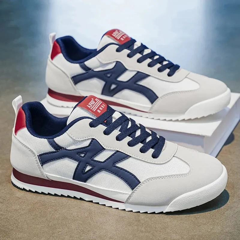 Forrest Gump Shoes for Men Mesh Breathable Retro Casual Sports Shoes Lightweight Soft-Soled Versatile Running Shoes Trendy Sneakers for Students' Daily Commuting — image 2
