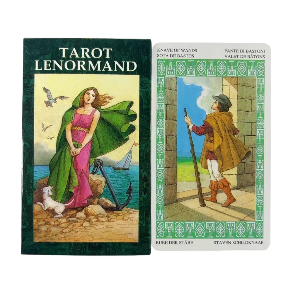 Tarot Lenormand 78-Card Deck 10.3*6cm Divination Fortune Telling Tool - Multilingual