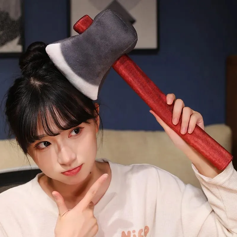 40cm Axe Plush Pillow Like Real Farmer Worker's Stuffed Instrument Prop Decor Men Gift — image 4