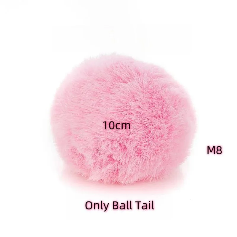 Small Silicone Butt Plug Dildo Vaginal Plug with Detachable Fake Soft Fox Rabbit Tail for Couple Anal Bead Dilator Sex Toys