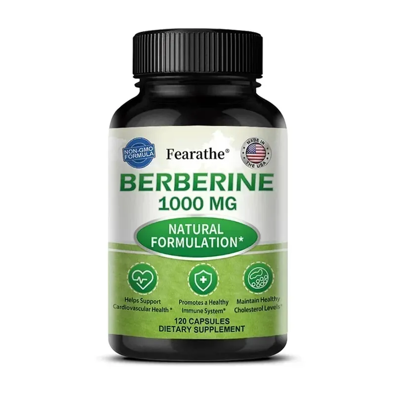 Berberine Supplement 1000 mg - Supports Heart Health Immune System GI Health Cholesterol - Gluten Free Dairy Free
