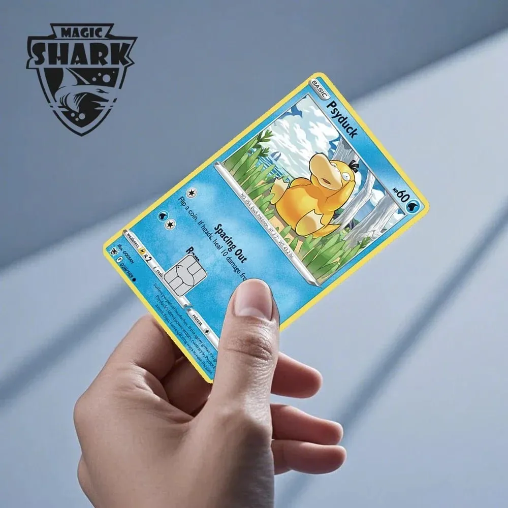 2025 New Pokemons Charizard Blastoise Bulbasaur Eevee Metwo Sticker Film Skin Cover for Credit Debit Card