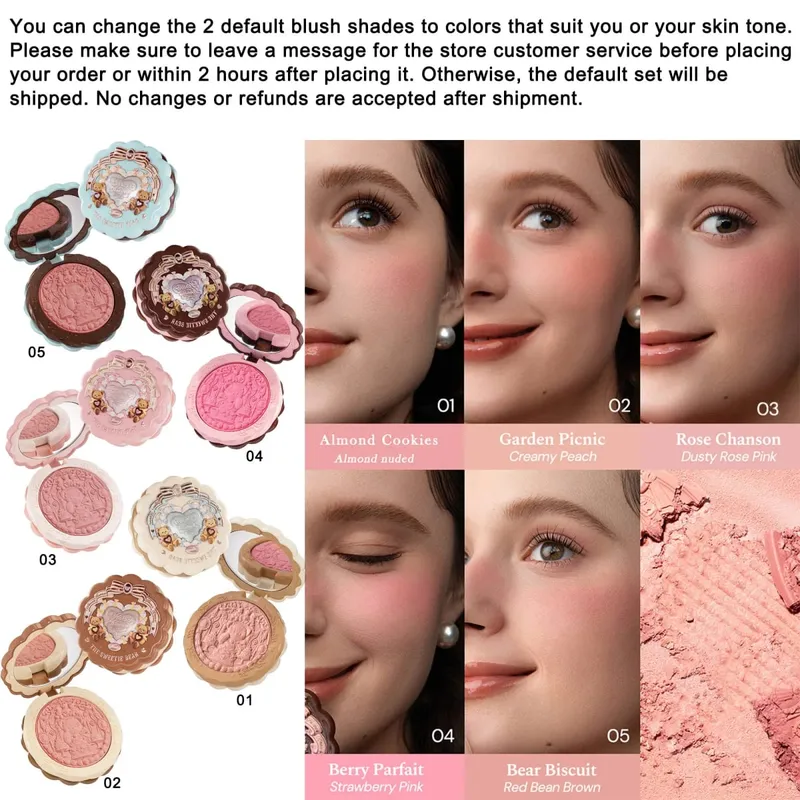 FlowerKnow Pop up Store Makeup Collection - Long-Lasting Pigmented Eye Shadow Blusher Lip Gloss Set for Enhanced Beauty