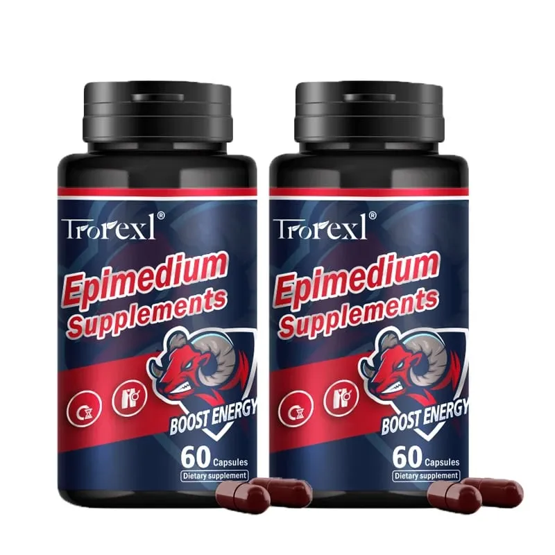 Natural Epimedium Capsules Enhance Endurance Supplement : Boost potency & Morning Power (Men's Health Secret)