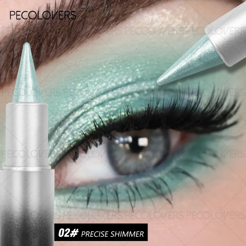 1 Pc Monochromatic Glitte Shiny Eyeshadow Pen & Eyeshadow Stick Beautiful Eye-cathing Eye Makeup Look Perfect Gifts